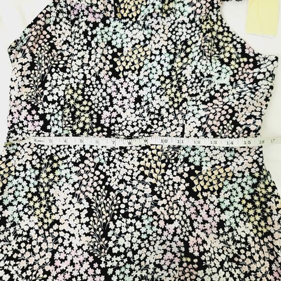 To Be Spoiled NWT Floral Side Slit Midi Maxi Dress - Sundress Sz XL - Picture 12 of 14